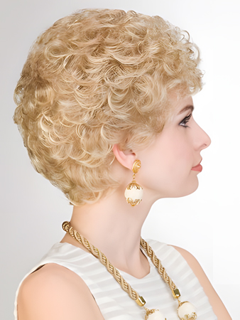 Synthetic Curly Medium Lace Front Wig