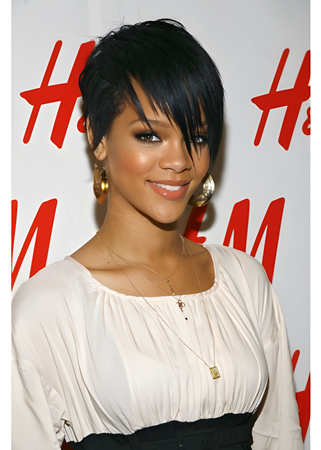 Black Short Soft Capless Wig