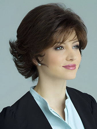 Most Popular Wavy Short Length Capless Synthetic Wig