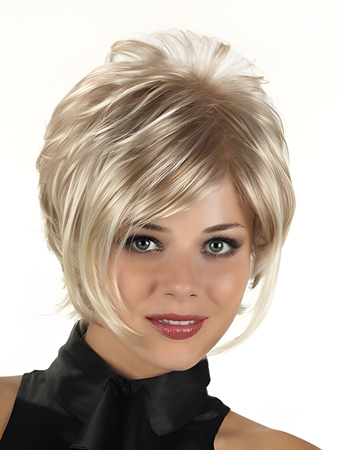 Pleasant Lightweight Capless Synthetic Wig