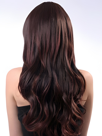 Glamorous Capless Wavy Long Synthetic Wig