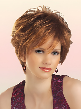 Attractive Short Wavy Chic Synthetic Wig