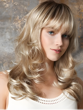 Stylish Synthetic Wavy Capless Wig