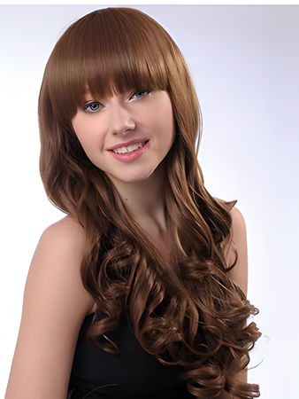 Nice-looking Synthetic Wavy Capless Wig