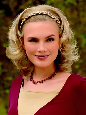 Medium length Synthetic Braided Headband Wig