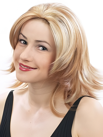 Gorgeous Straight Capless Medium Synthetic 3/4 Wig