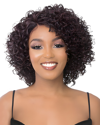 Short Curly Dark Brown Wig for Women