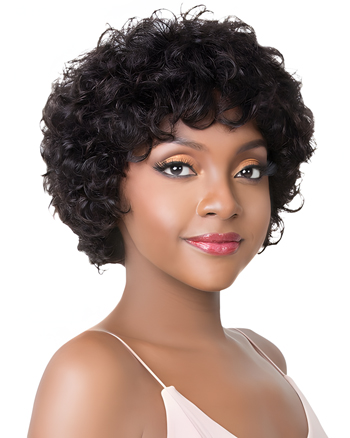 Short Afro Curly Wig for Black Women – Natural Look, Soft Synthetic Hair, Heat Resistant, Full Volume