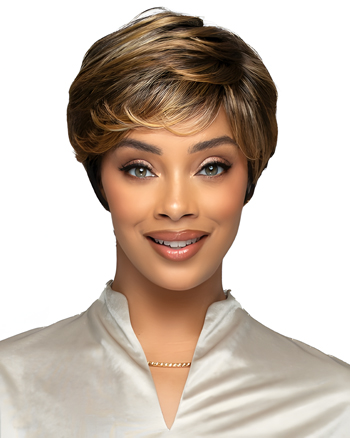 Stylish  Layered Wig with Bangs 