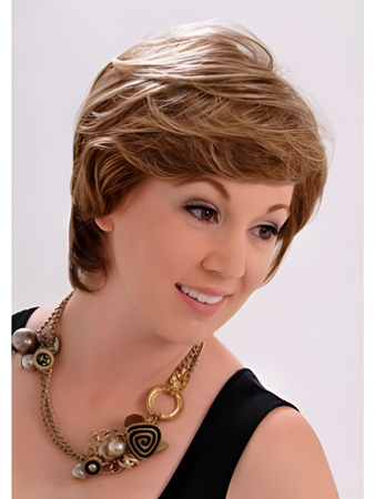 Wavy Monofilament Brown Perfect Wig