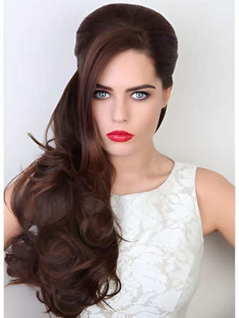 Marvelous Human Hair Clip in Hairpiece