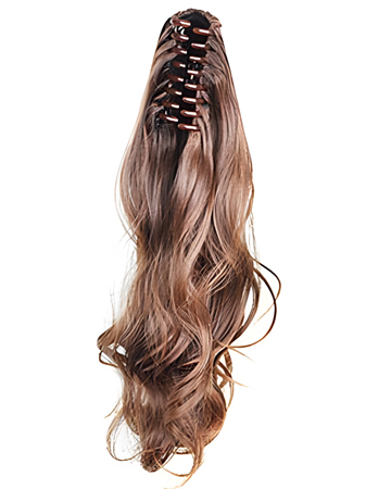 Remy Hair Wavy Ponytail with Two Combs