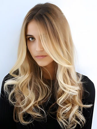 Gorgeous Human Hair Wavy Lace Front Wig