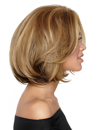 Mid-Length Bob Style Synthetic African American Wig