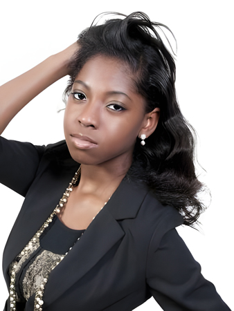 Medium Wavy Full Lace Remy Hair African American Wig