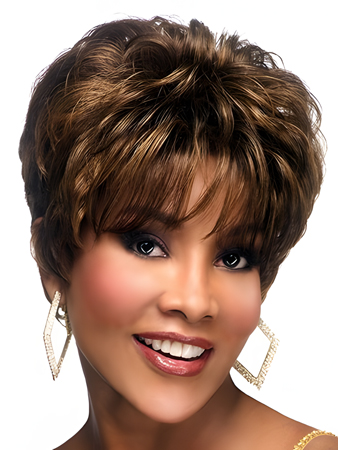 Romantic Lace Front Wavy African American Wig