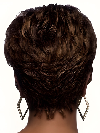 Romantic Lace Front Wavy African American Wig