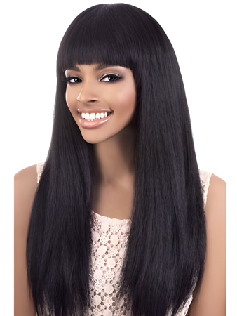 Straight Human Hair Wonderful Capless Wig