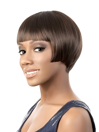 Straight Lace Front Human Hair African American Wig