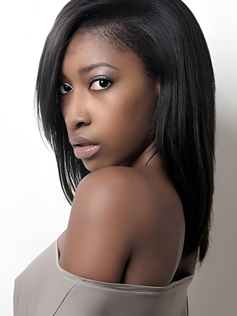 Adorable Lace Front Synthetic Straight Wig