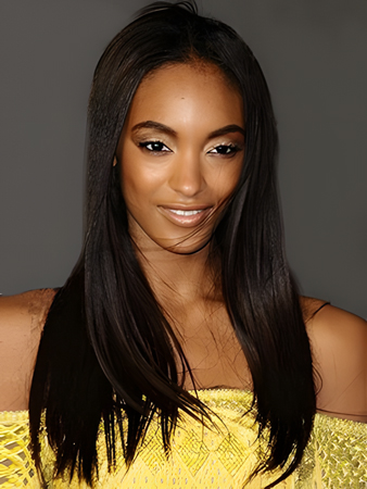 Popular Lace Front Synthetic Long Straight Wig