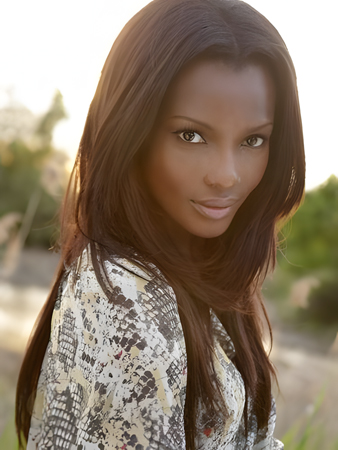 Natural Human Hair Straight Lace Front Wig