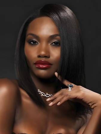 Attractive Synthetic Straight Lace Front Wig