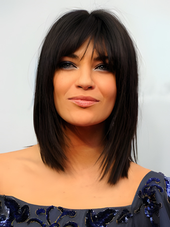 Elegant Human Hair Straight Capless Wig