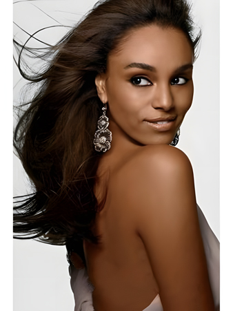 Glamorous Human Hair Wavy Lace Front Wig