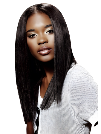 Flattering Straight Synthetic Lace Front Wig