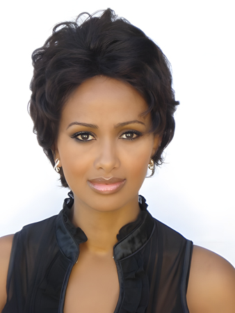 Shimmering Wavy Synthetic Lace Front Wig