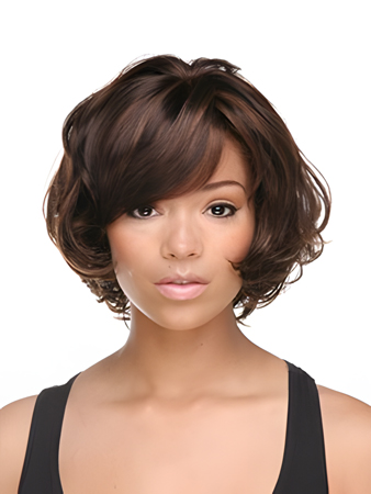 New Style Wavy Human Hair Capless Wig
