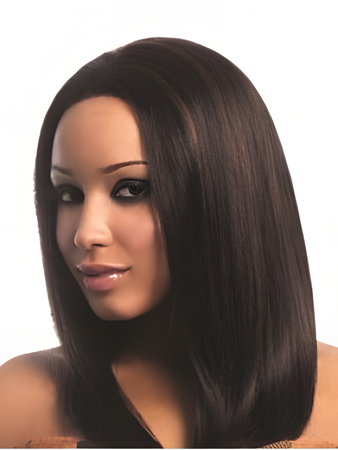 Romantic Straight Human Hair Lace Front Wig