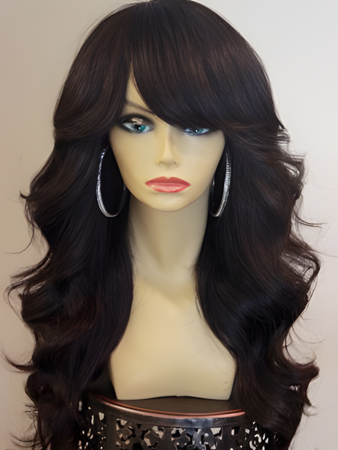 Charming Capless Wavy Human Hair Wig