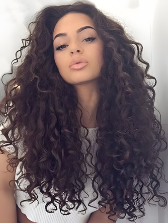 Marvelous Lace Front Remy Human Hair Curly Wig