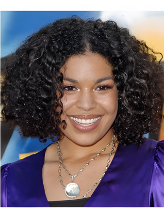 Medium Tousled Curly Lace Front African American Wig