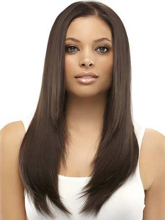 Dazzling Lace Front Synthetic Straight Wig