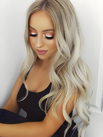 Wonderful Wavy Remy Human Hair African American Lace Front Wig