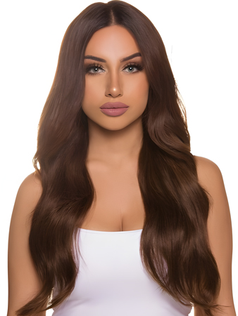 Gorgeous Wavy Remy Human Hair Lace Front African American Wig