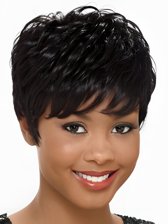 Affordable Synthetic Wavy Capless African American Wig