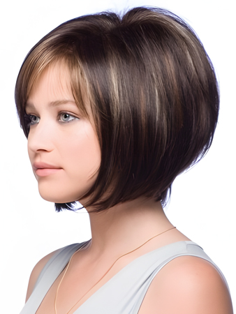 Bob Style Short Modern Full Lace Straight Wig