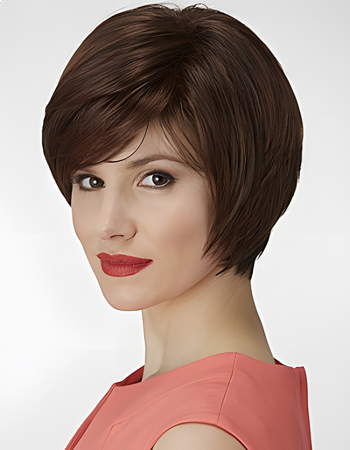 Bob Style Comfortable Short Straight Full Lace Synthetic Wig