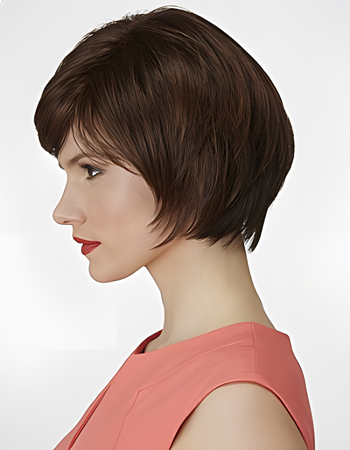 Bob Style Comfortable Short Straight Full Lace Synthetic Wig