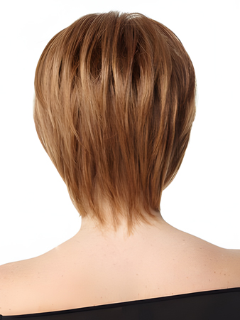 Straight Short Layered Popular Human Hair Bob Wig