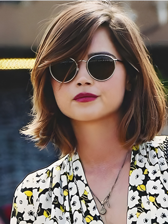 Attractive Lace Front Straight Remy Human Hair Bob Wig