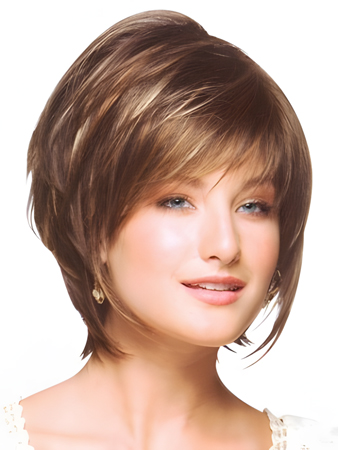 Bob Style Sassy Tousled Synthetic Capless Wig