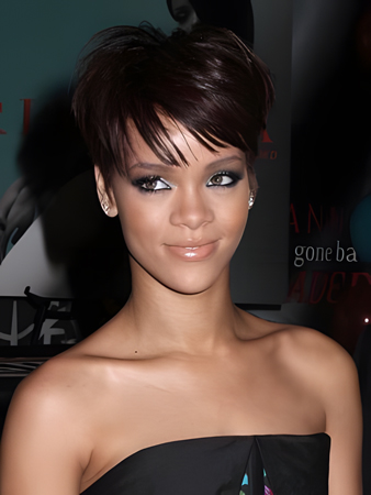 Rihanna Sporty Extra Short Synthetic Celebrity Wig