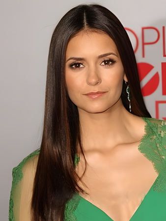 Nina Dobrev Dazzling Lace Front Straight Synthetic Wig