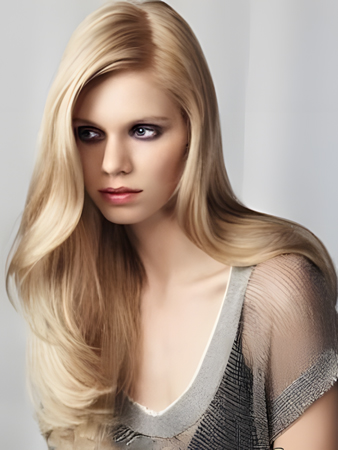 Shimmering Synthetic Silky Straight Lace Front Wig