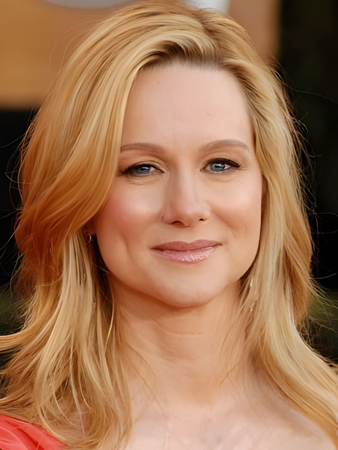 Laura Linney Popular Lace Front Human Hair Straight Wig